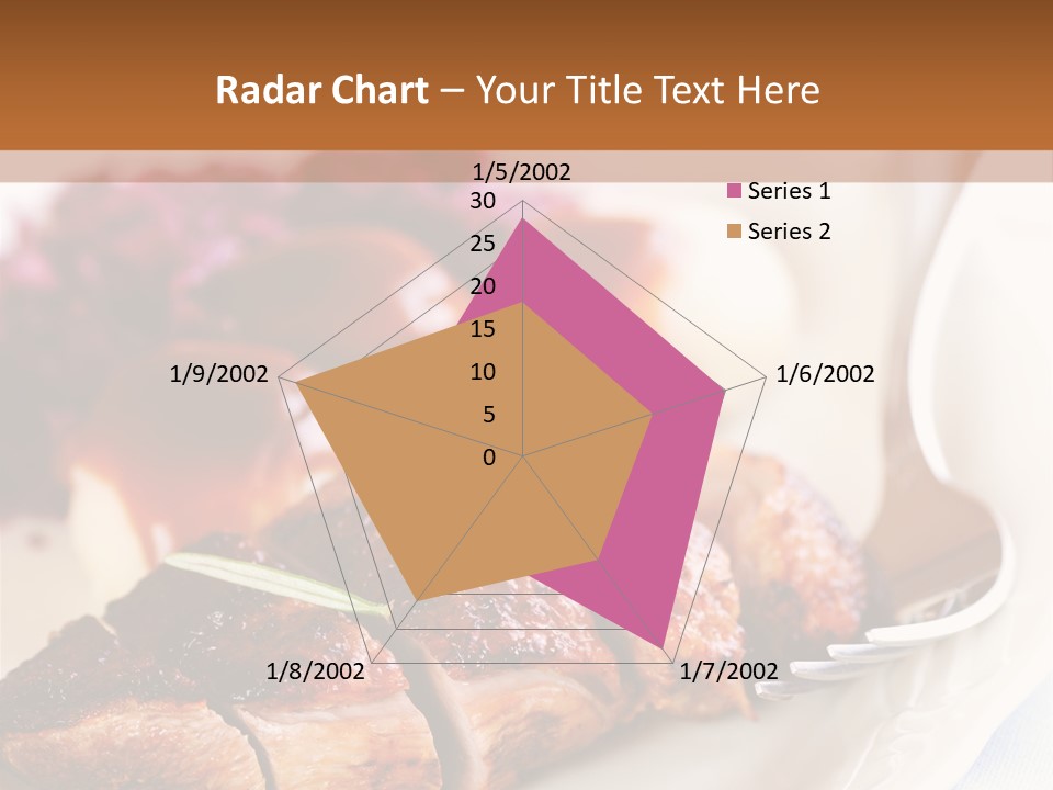 German Cuisine Close Up Roast Duck PowerPoint Template