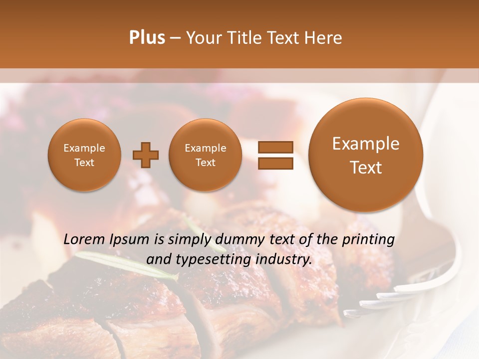 German Cuisine Close Up Roast Duck PowerPoint Template
