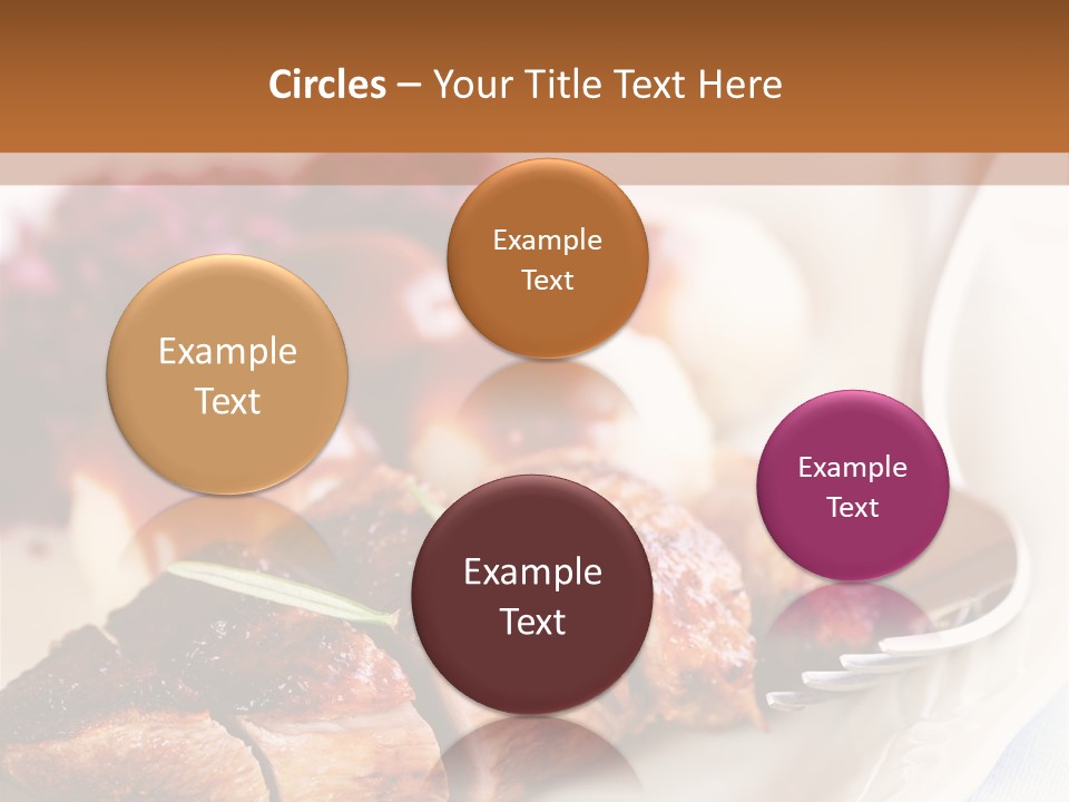 German Cuisine Close Up Roast Duck PowerPoint Template