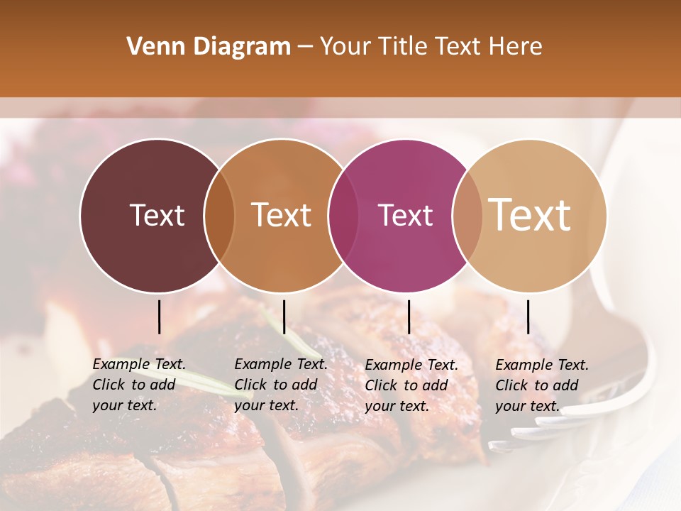 German Cuisine Close Up Roast Duck PowerPoint Template