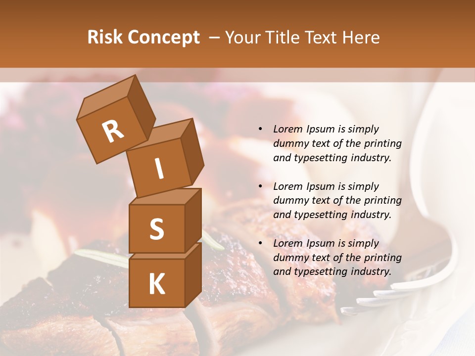 German Cuisine Close Up Roast Duck PowerPoint Template