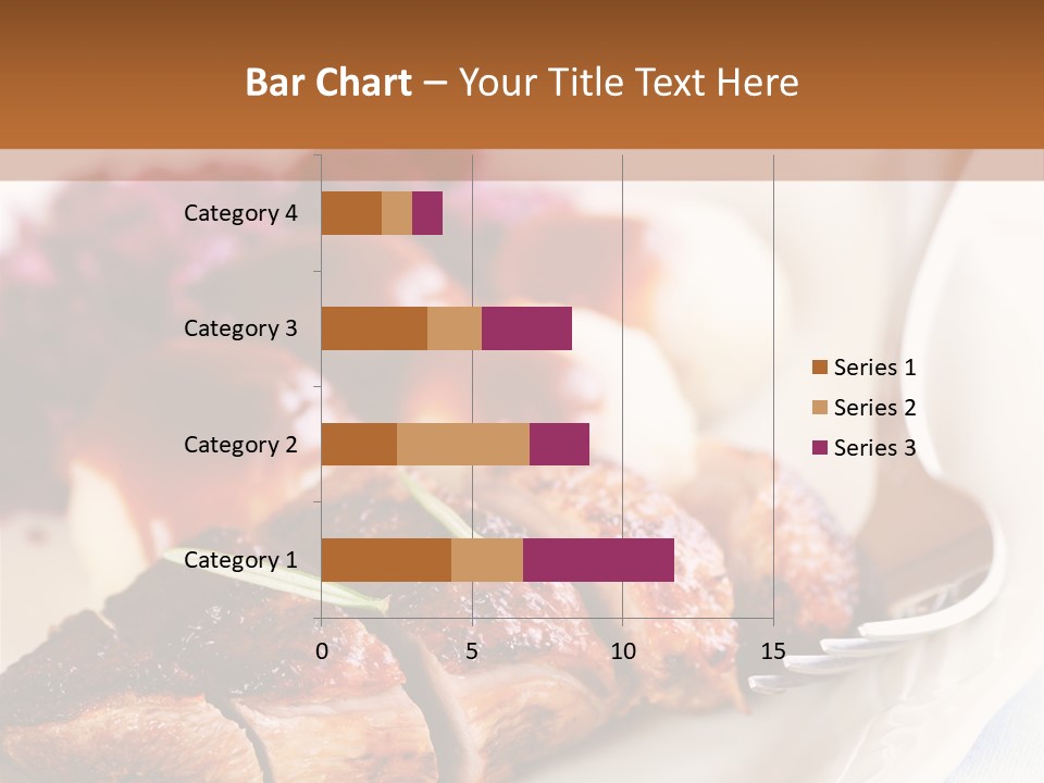 German Cuisine Close Up Roast Duck PowerPoint Template