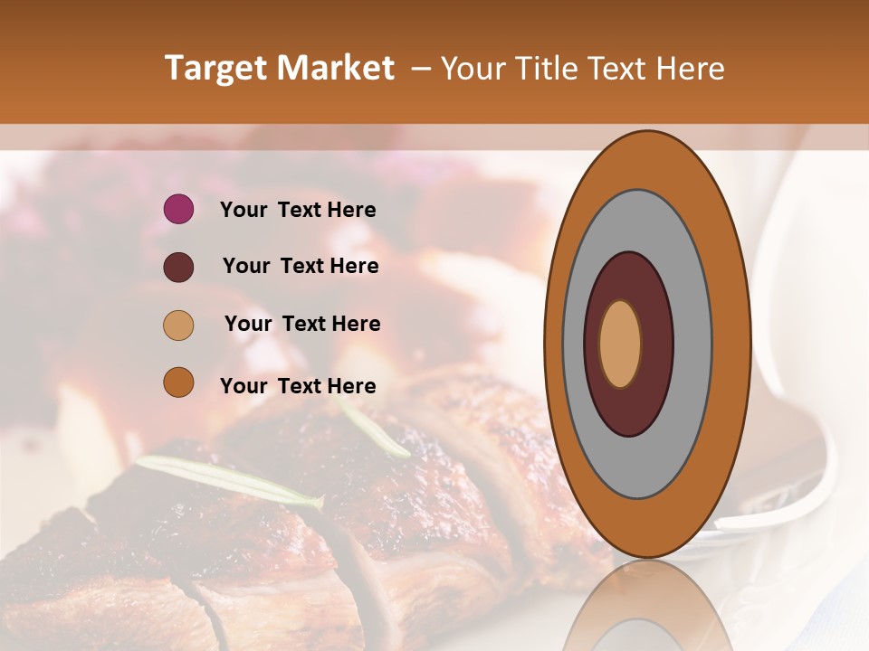 German Cuisine Close Up Roast Duck PowerPoint Template