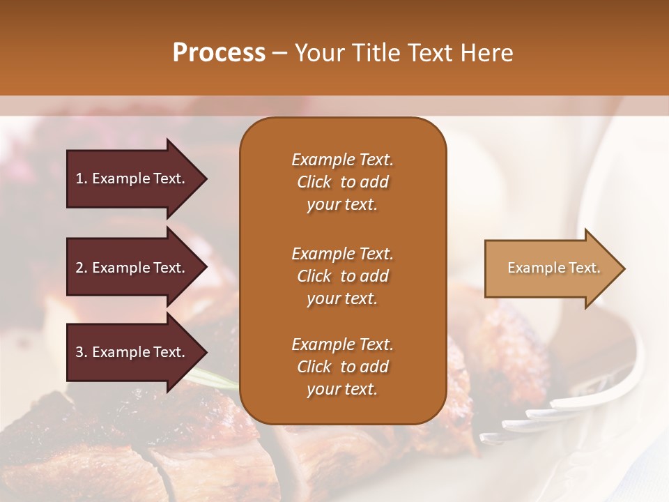 German Cuisine Close Up Roast Duck PowerPoint Template