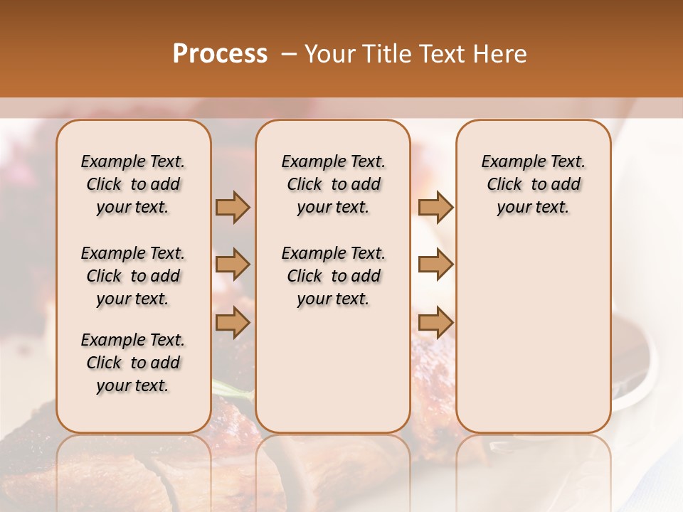 German Cuisine Close Up Roast Duck PowerPoint Template