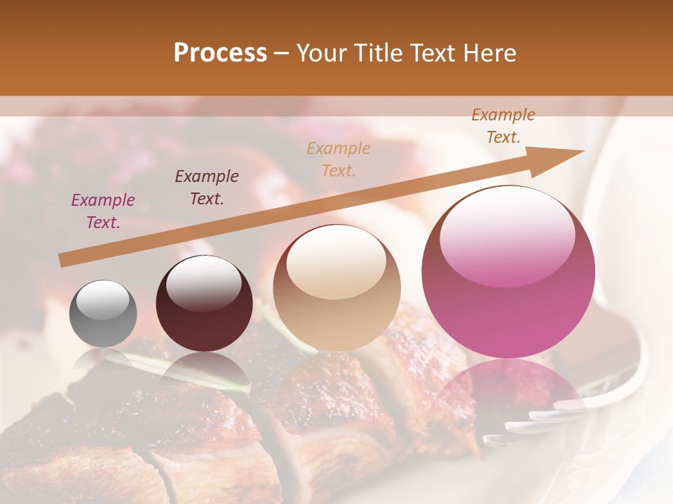 German Cuisine Close Up Roast Duck PowerPoint Template