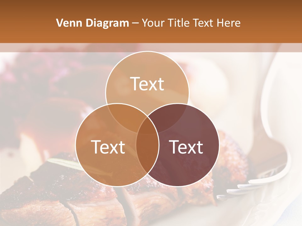 German Cuisine Close Up Roast Duck PowerPoint Template