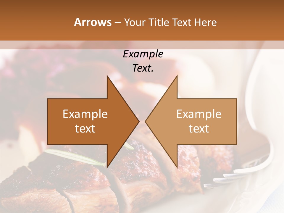 German Cuisine Close Up Roast Duck PowerPoint Template