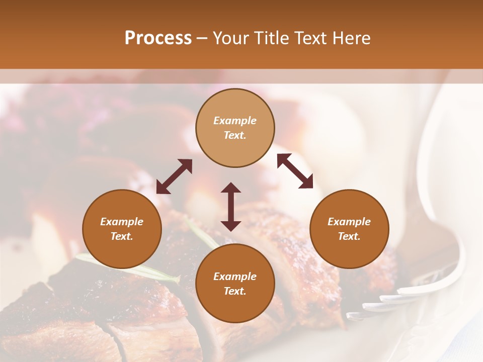 German Cuisine Close Up Roast Duck PowerPoint Template