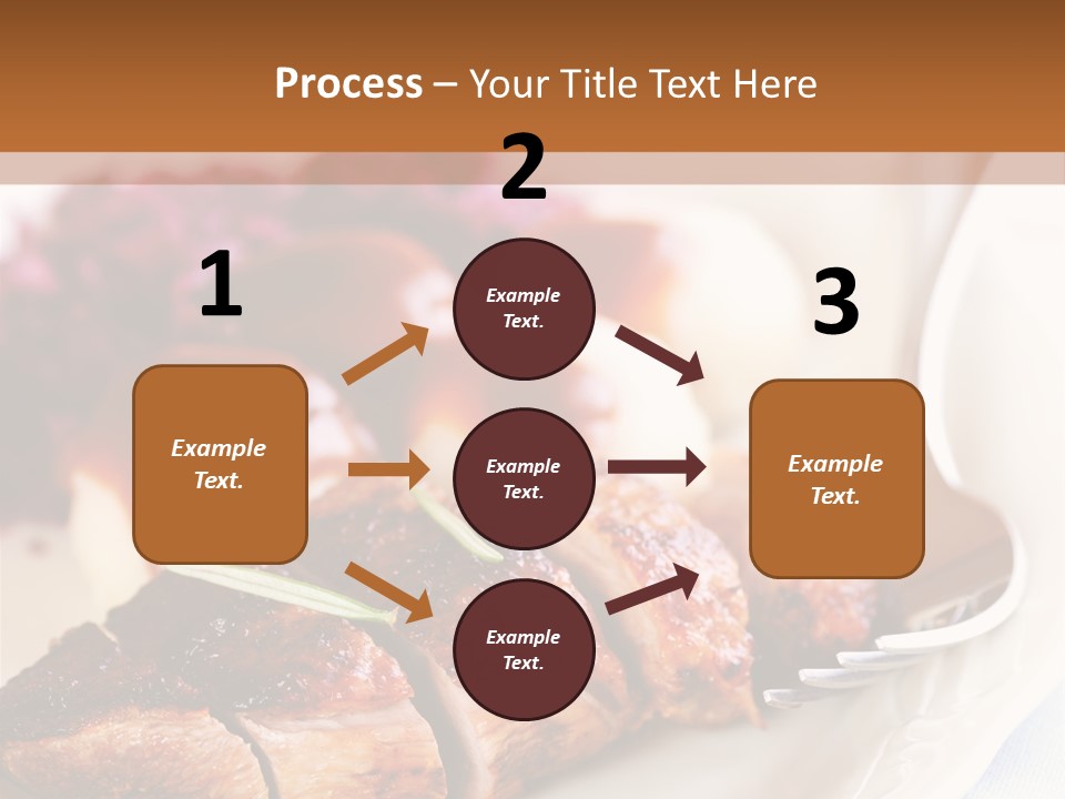 German Cuisine Close Up Roast Duck PowerPoint Template