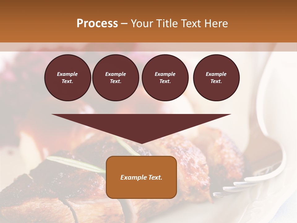 German Cuisine Close Up Roast Duck PowerPoint Template