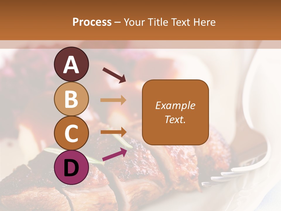 German Cuisine Close Up Roast Duck PowerPoint Template