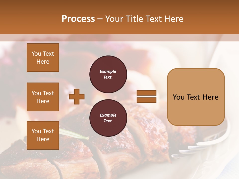 German Cuisine Close Up Roast Duck PowerPoint Template