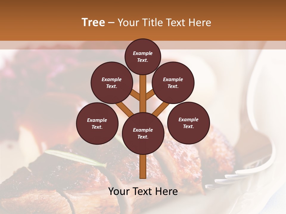 German Cuisine Close Up Roast Duck PowerPoint Template