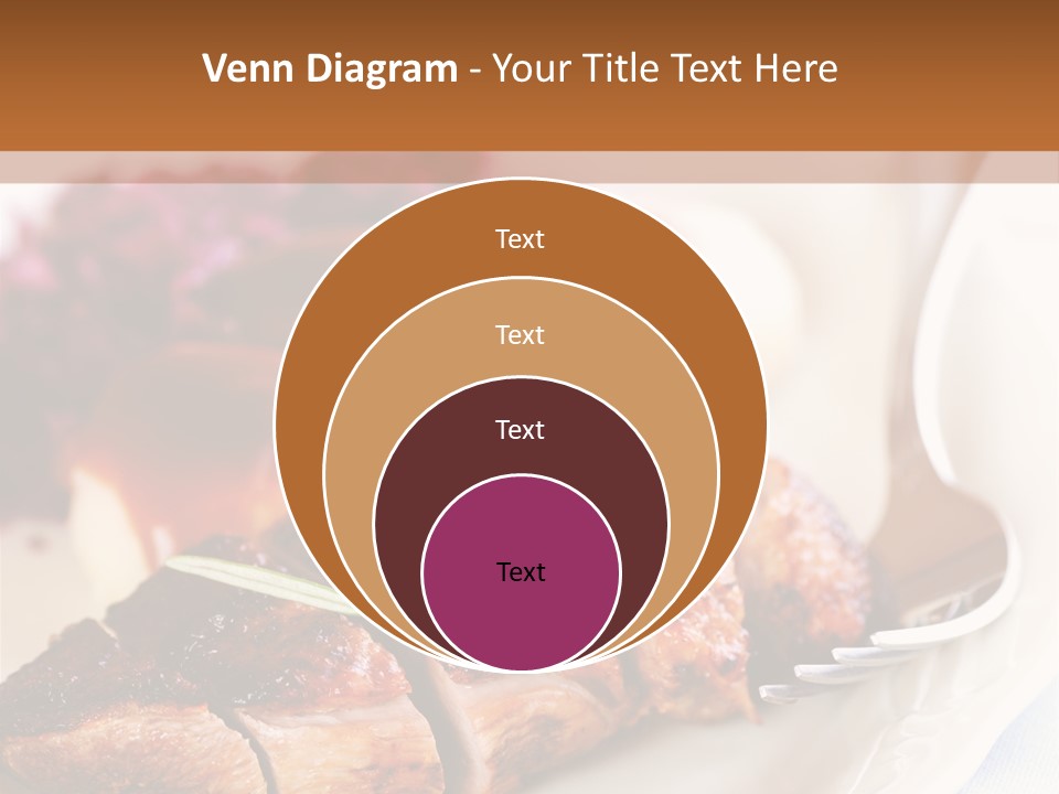 German Cuisine Close Up Roast Duck PowerPoint Template