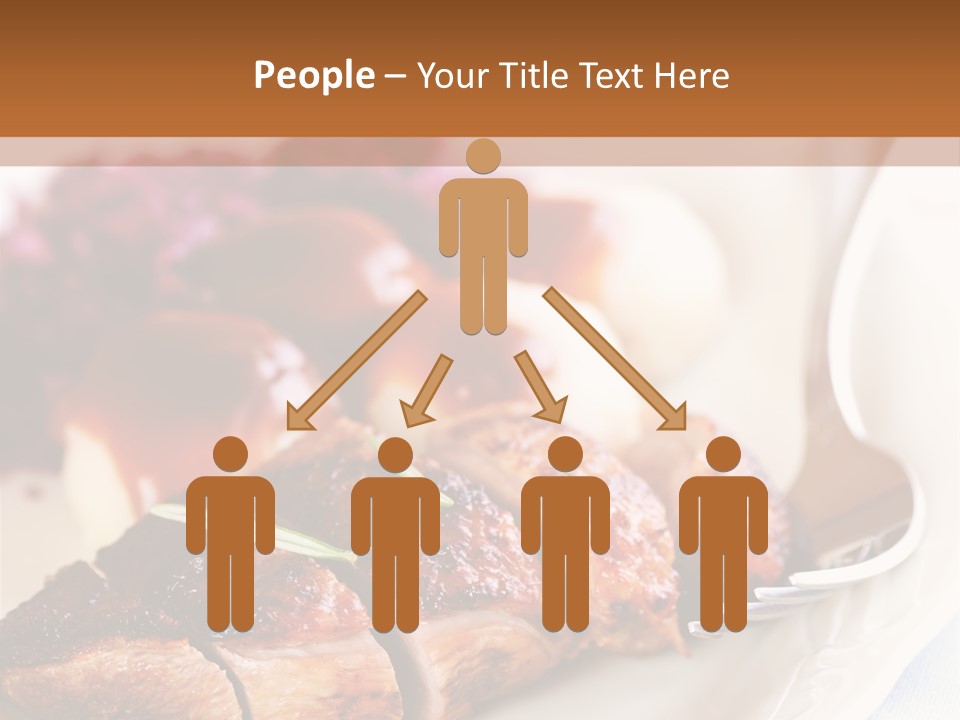 German Cuisine Close Up Roast Duck PowerPoint Template