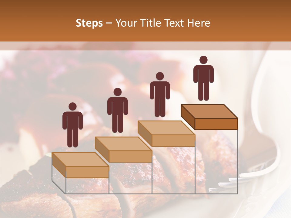 German Cuisine Close Up Roast Duck PowerPoint Template