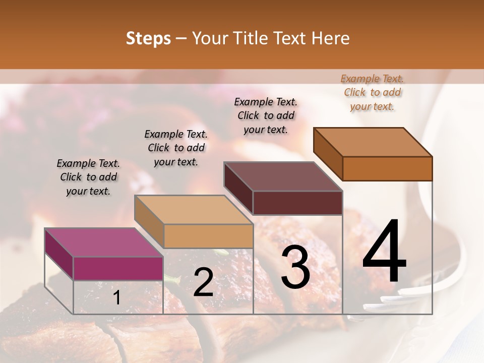 German Cuisine Close Up Roast Duck PowerPoint Template