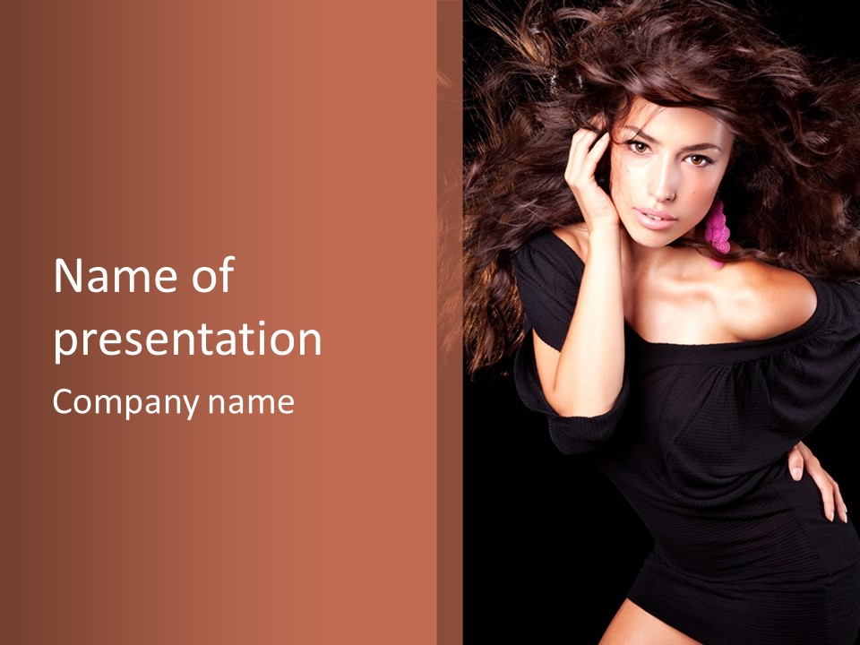 Perfect Girl Dress PowerPoint Template