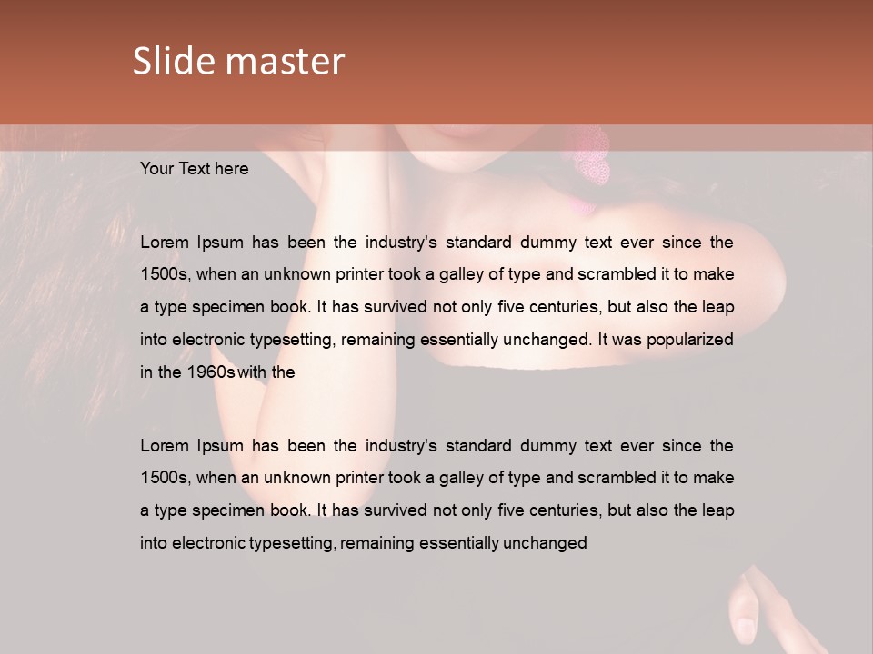 Perfect Girl Dress PowerPoint Template