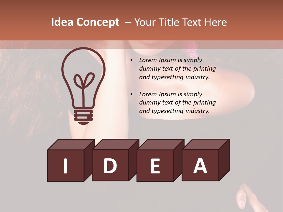 Perfect Girl Dress PowerPoint Template