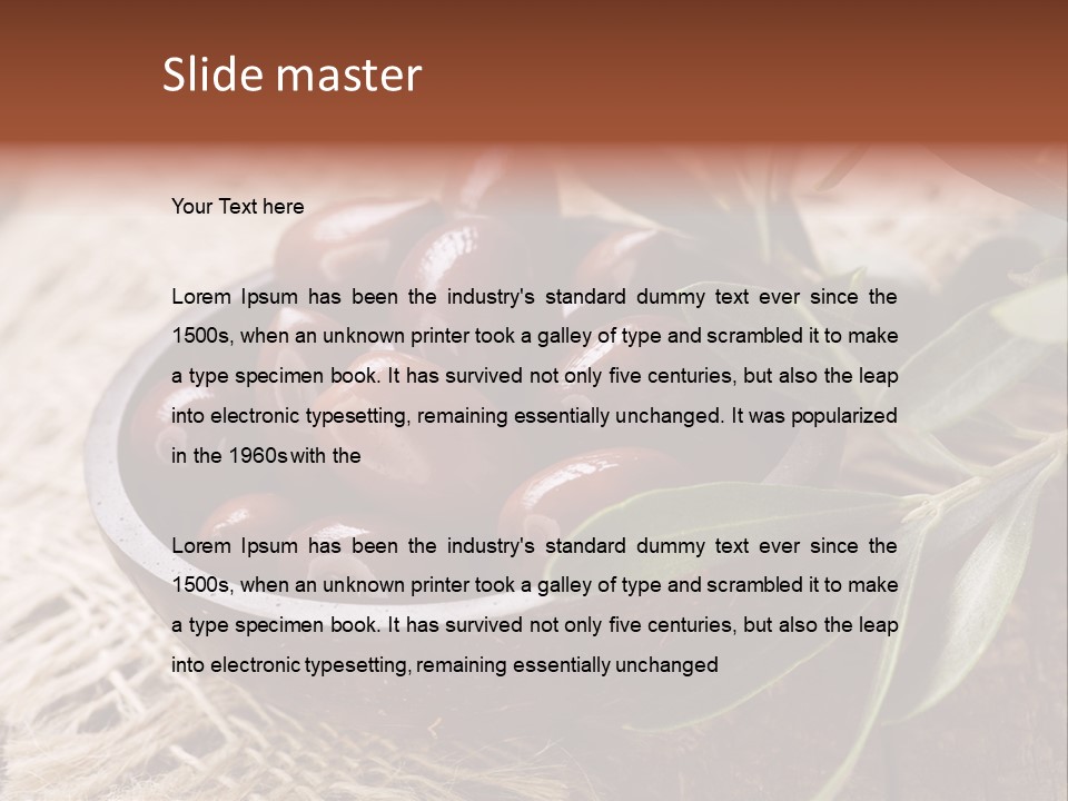 Tasty Restaurant Kalamata PowerPoint Template