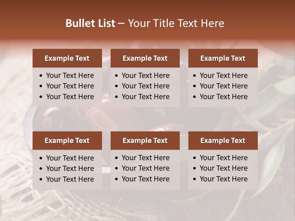 Tasty Restaurant Kalamata PowerPoint Template