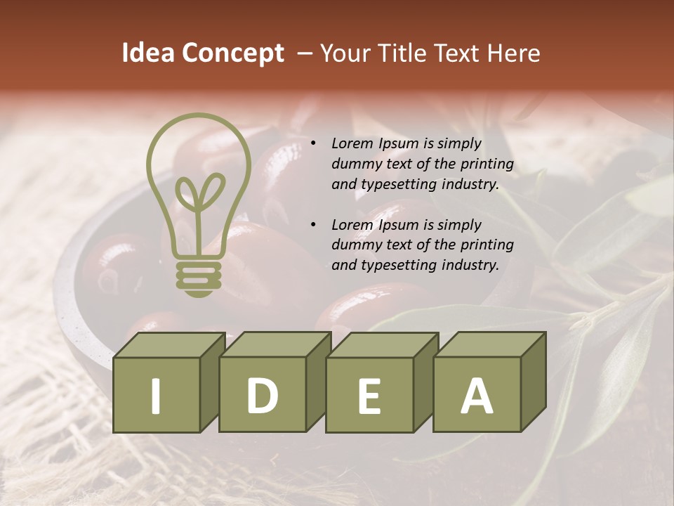 Tasty Restaurant Kalamata PowerPoint Template