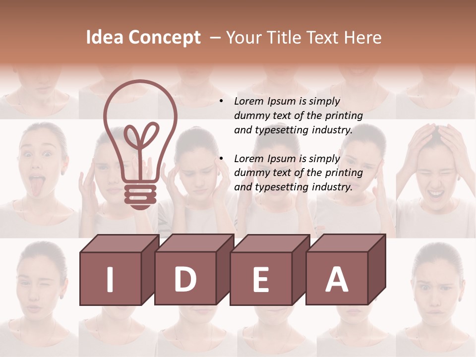 Stress People Schoolkid PowerPoint Template