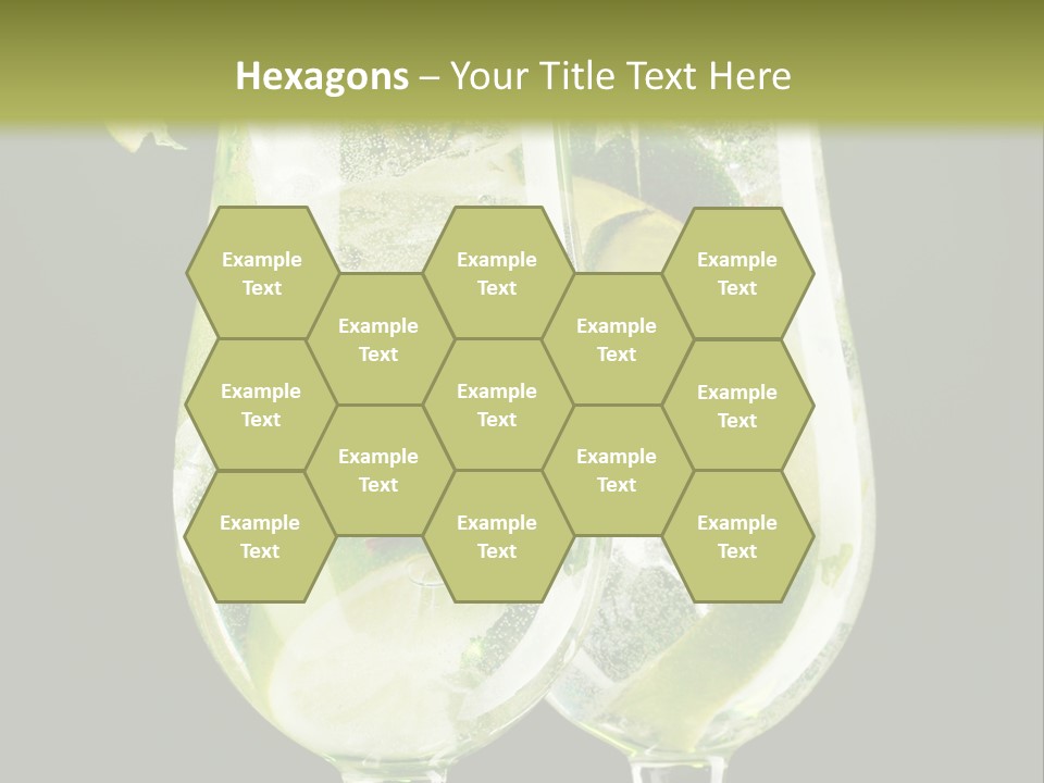 Water Glass Herb PowerPoint Template