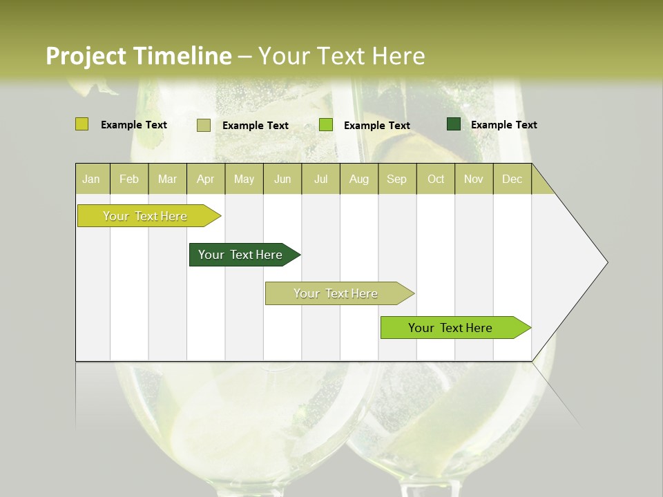 Water Glass Herb PowerPoint Template