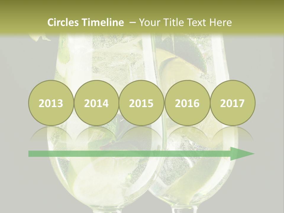 Water Glass Herb PowerPoint Template