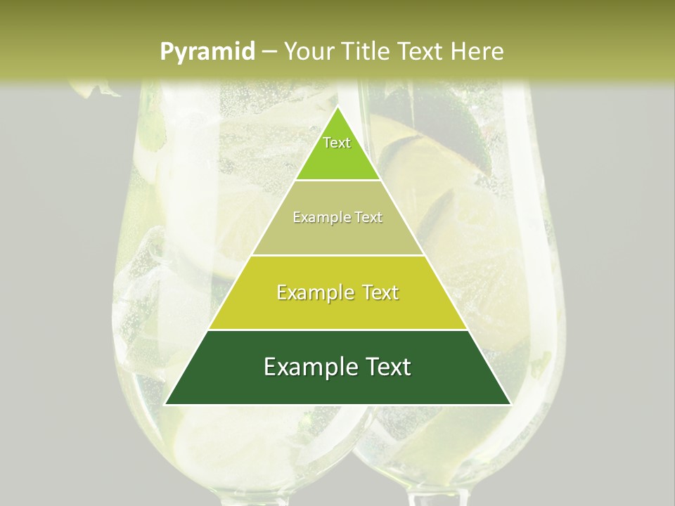 Water Glass Herb PowerPoint Template