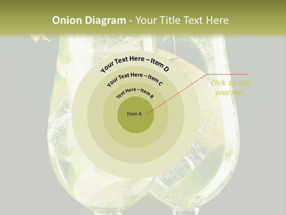 Water Glass Herb PowerPoint Template