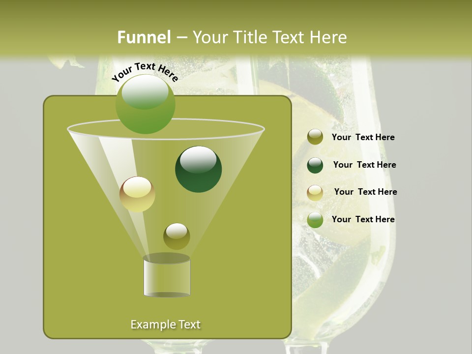 Water Glass Herb PowerPoint Template