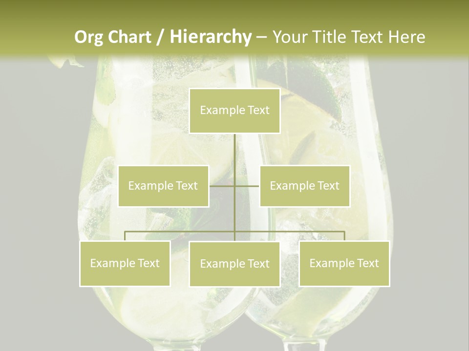 Water Glass Herb PowerPoint Template