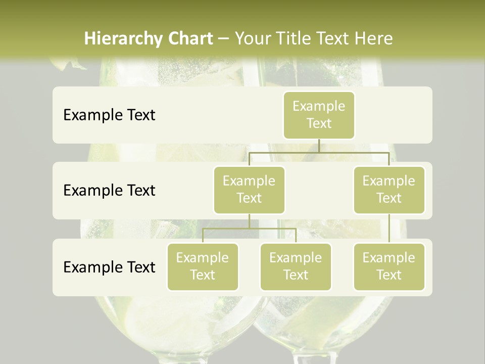 Water Glass Herb PowerPoint Template