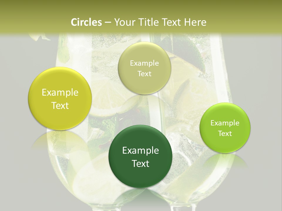 Water Glass Herb PowerPoint Template