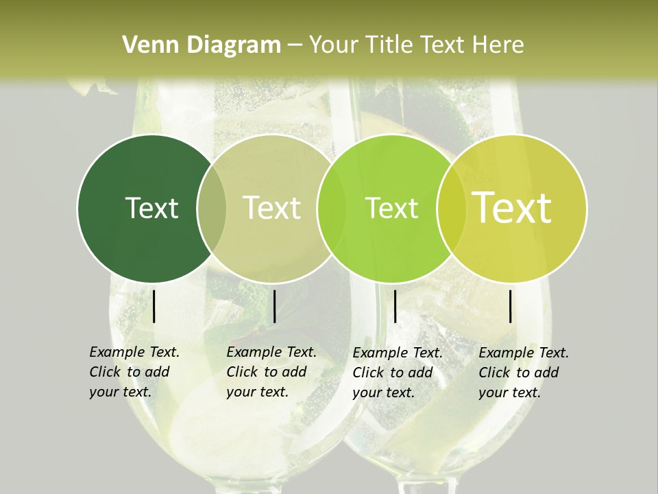 Water Glass Herb PowerPoint Template