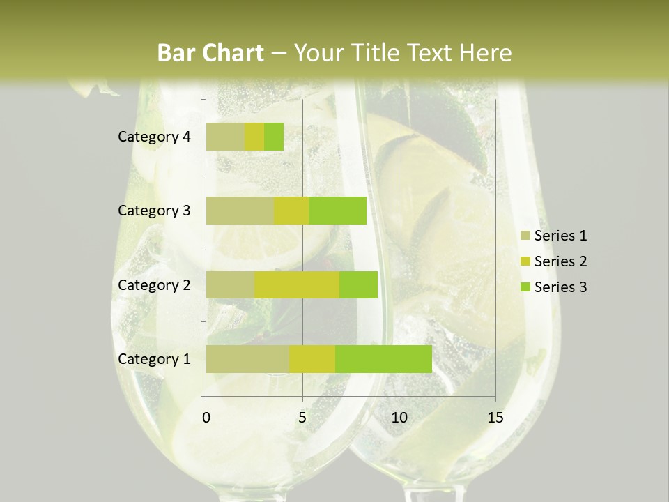 Water Glass Herb PowerPoint Template