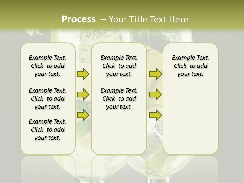 Water Glass Herb PowerPoint Template