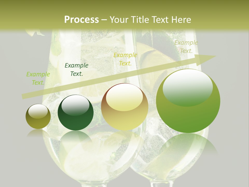 Water Glass Herb PowerPoint Template