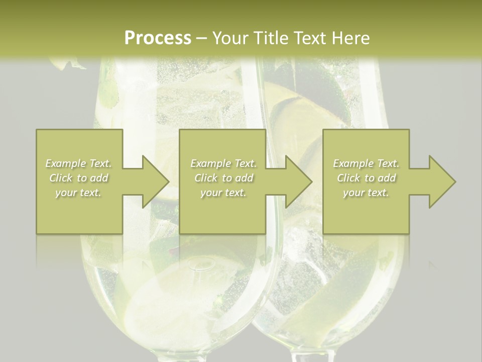 Water Glass Herb PowerPoint Template