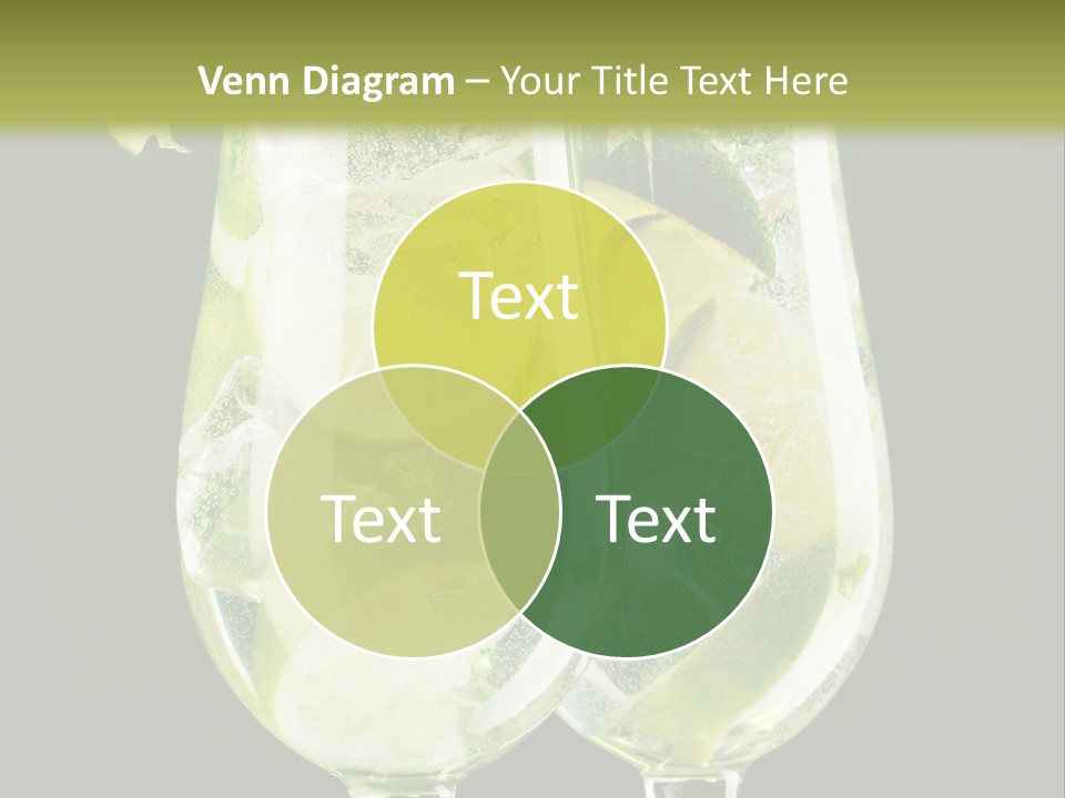 Water Glass Herb PowerPoint Template