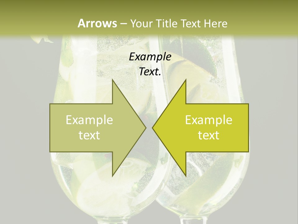 Water Glass Herb PowerPoint Template