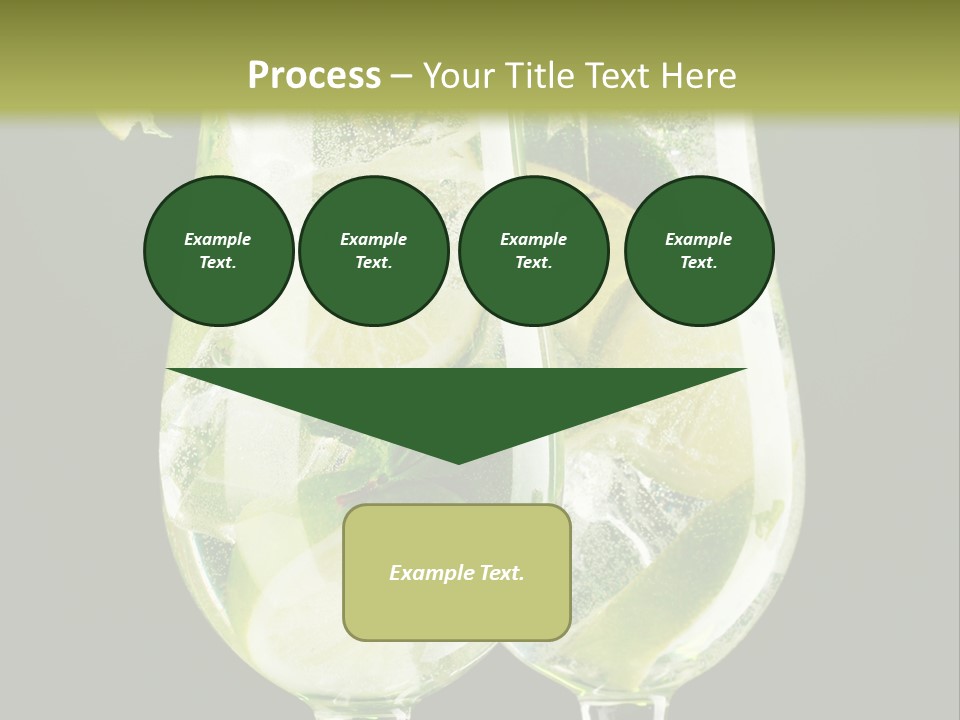 Water Glass Herb PowerPoint Template