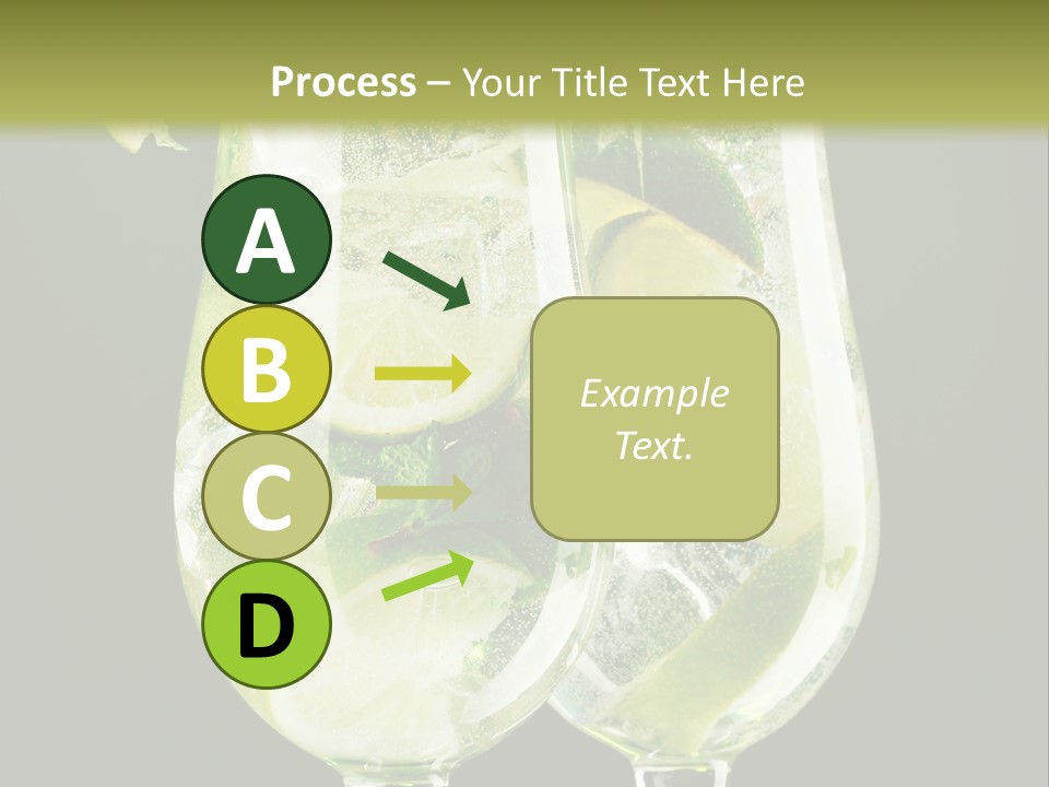 Water Glass Herb PowerPoint Template