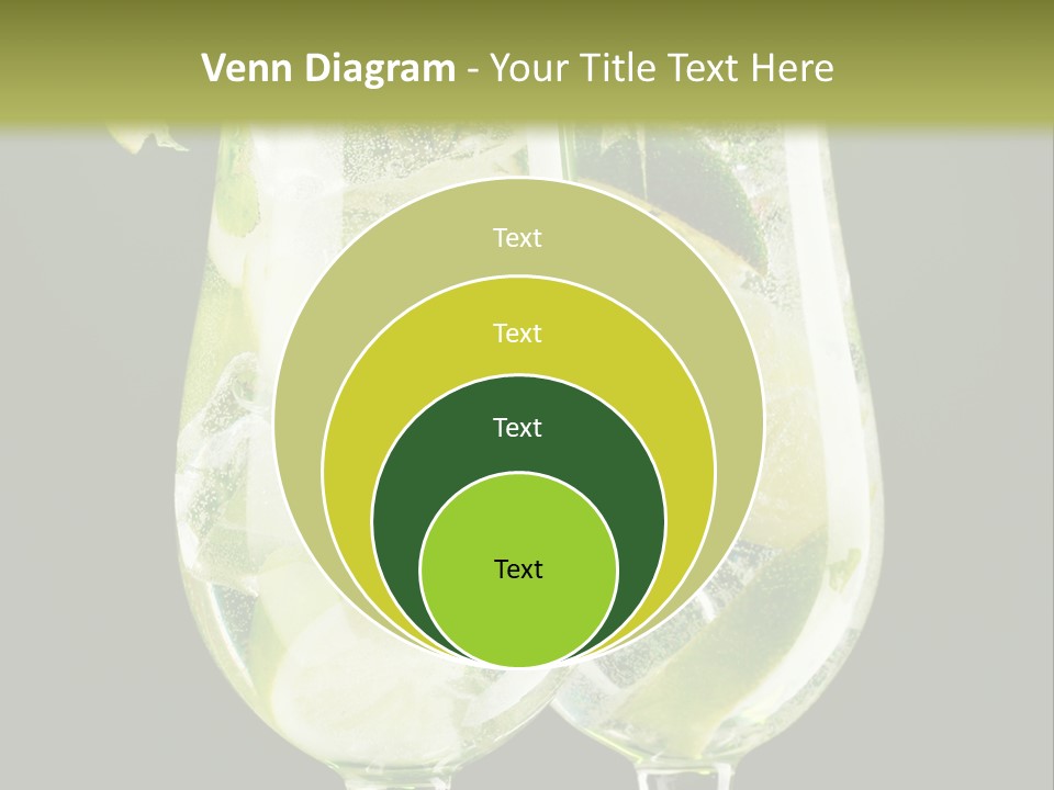 Water Glass Herb PowerPoint Template