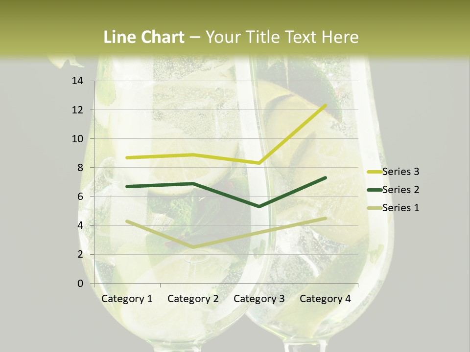 Water Glass Herb PowerPoint Template