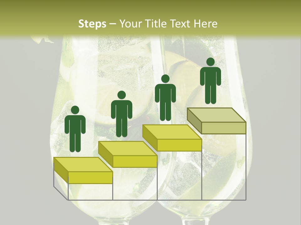 Water Glass Herb PowerPoint Template